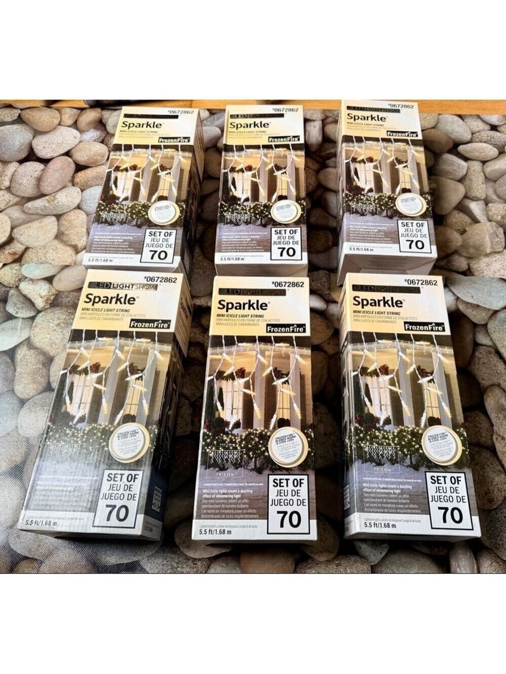 6 Box’s-Frozen Fire Icicle Lights